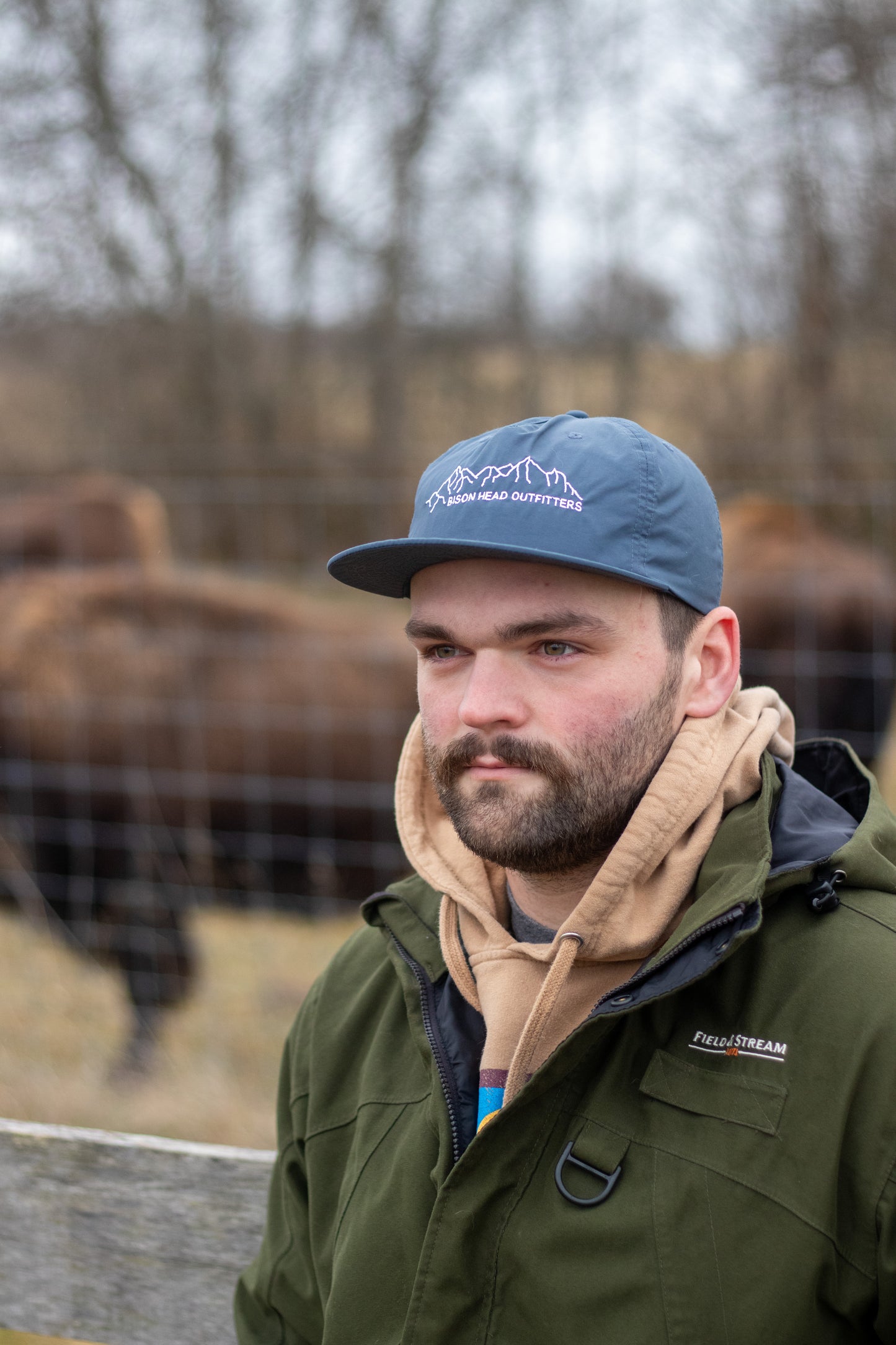Mountain Range Embroidered Hat