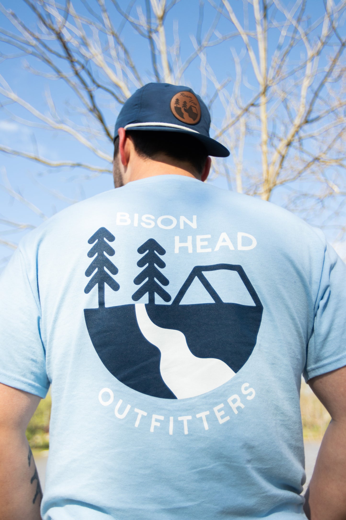 River Campsite Tee (Sky Blue)